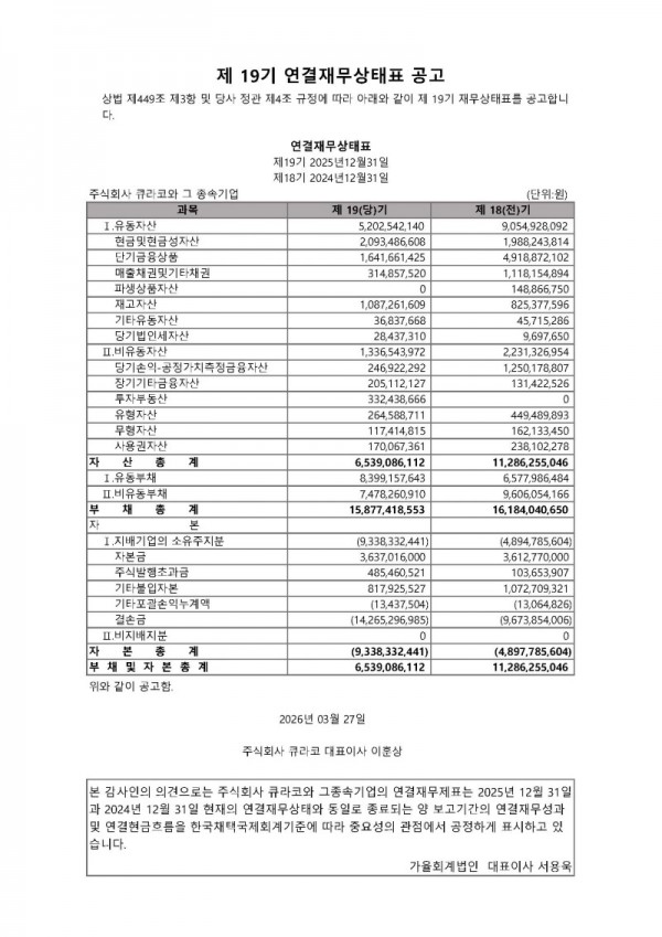 제19기 연결재무상태표 공고.jpg